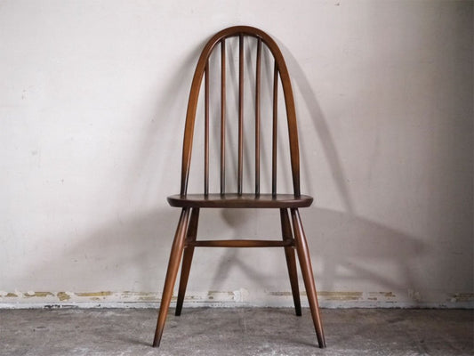 アーコール Ercol クエーカー チェア ダイニングチェア 英国 ビンテージ エルム×ビーチ材 ブラウン A ■