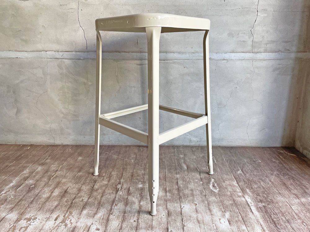 リオン LYON ファクトリースツール FACTORY STOOL グレー Lサイズ P.F.S取扱 インダストリアル ガレージ ♪