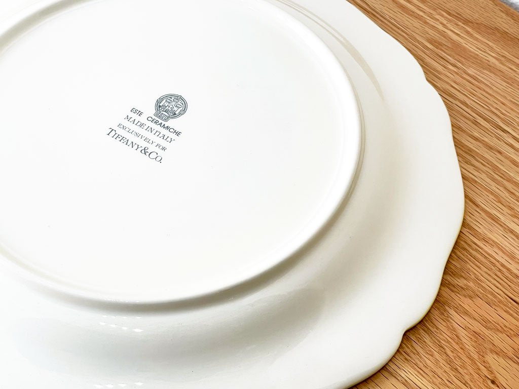 ティファニー Tiffany&co エステセラミック este ceramiche プレート ハンドペイント 洋食器 陶磁器 イタリア ★