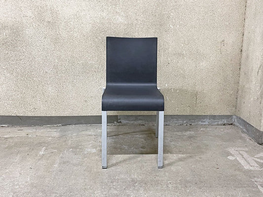 ヴィトラ vitra. ゼロスリー .03 ダイニングチェア スタッキングチェア C ベーシックダーク Maarten Van Severen 定価70,400円程 〓