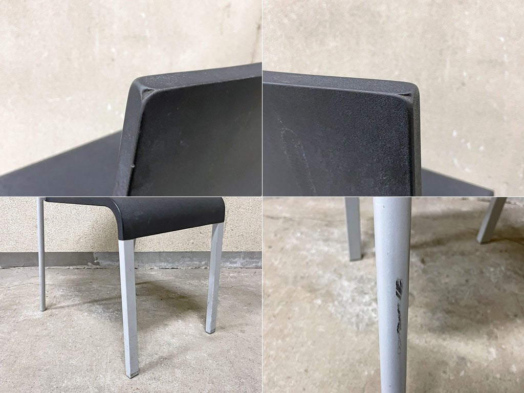 ヴィトラ vitra. ゼロスリー .03 ダイニングチェア スタッキングチェア C ベーシックダーク Maarten Van Severen 定価70,400円程 〓