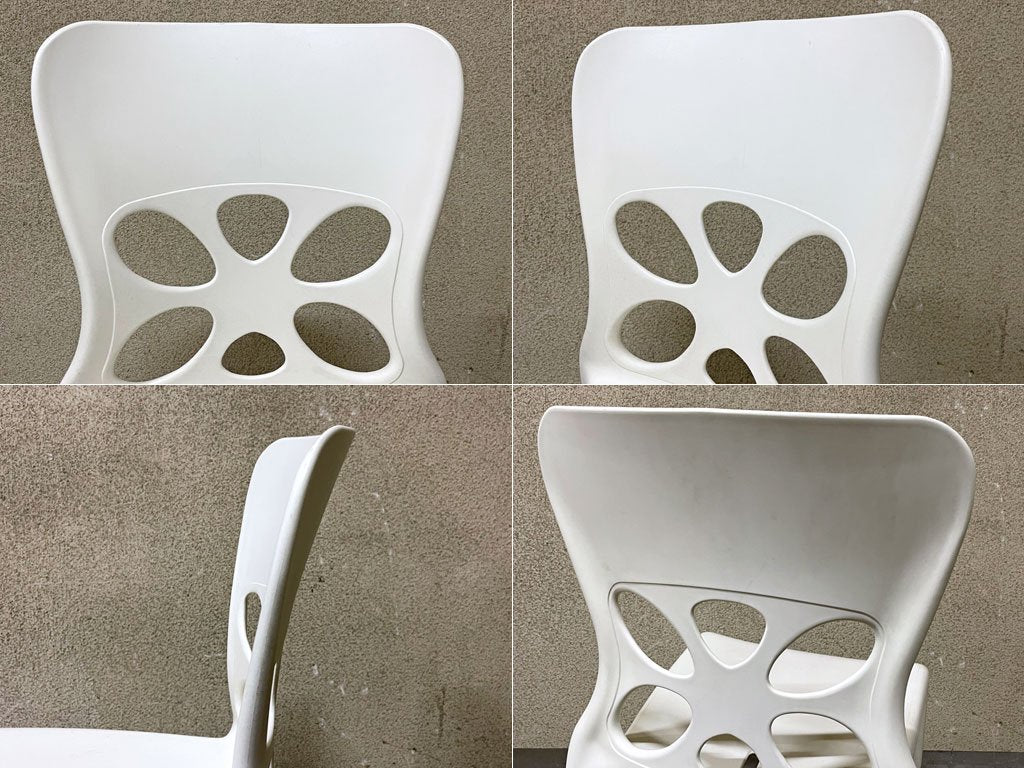 カリガリス Calligaris ネオンチェア NEON Chair スタッキングチェア 2脚セット ホワイト カフェスタイル 軽量 イタリア モダンデザイン 〓