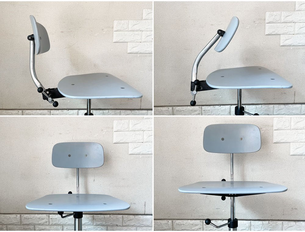 フリッツハンセン Fritz Hansen ケヴィチェア KEVI ミニサイズ キャスターベース 4本脚 グレー ヨルゲン ラスムセン 1993年製 デンマーク 希少 ◎