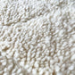 ベニワレン Beni Ouarain モロッコ ラグ 絨毯 ホワイト ウール100％ 手織り ハンドメイド モロッコ ◇