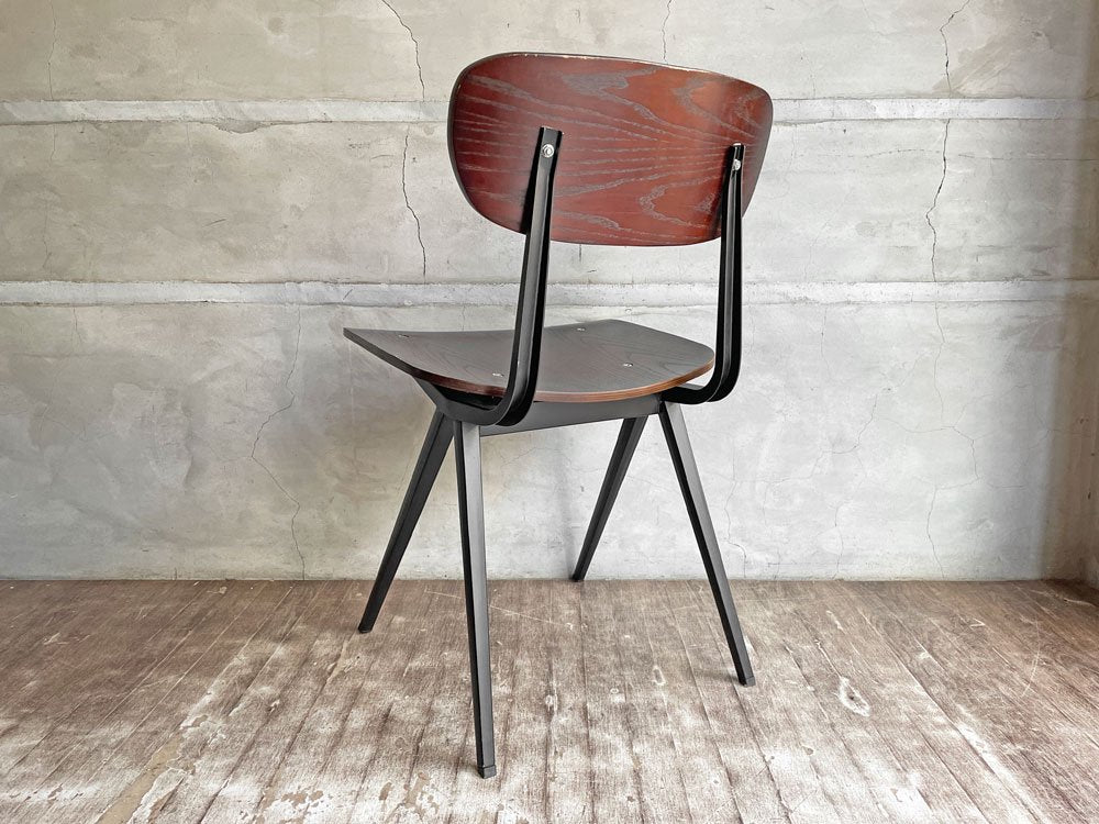 リザルトチェア Result Chair フリソ・クラマー Friso Kramer ダークブラウン インダストリアル リプロダクト A ♪