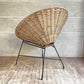 ジャーナルスタンダード ファニチャー journal standard furniture モントークチェア Montauk chair 1Pソファ ラタン アイアンレッグ 定価￥53,900- ♪