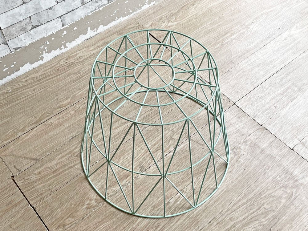 ファームリビング ferm LIVING ワイヤーバスケット カゴ ランドリーバスケット ラウンド Φ60cm Lサイズ ミントカラー デンマーク 北欧デザイン ●