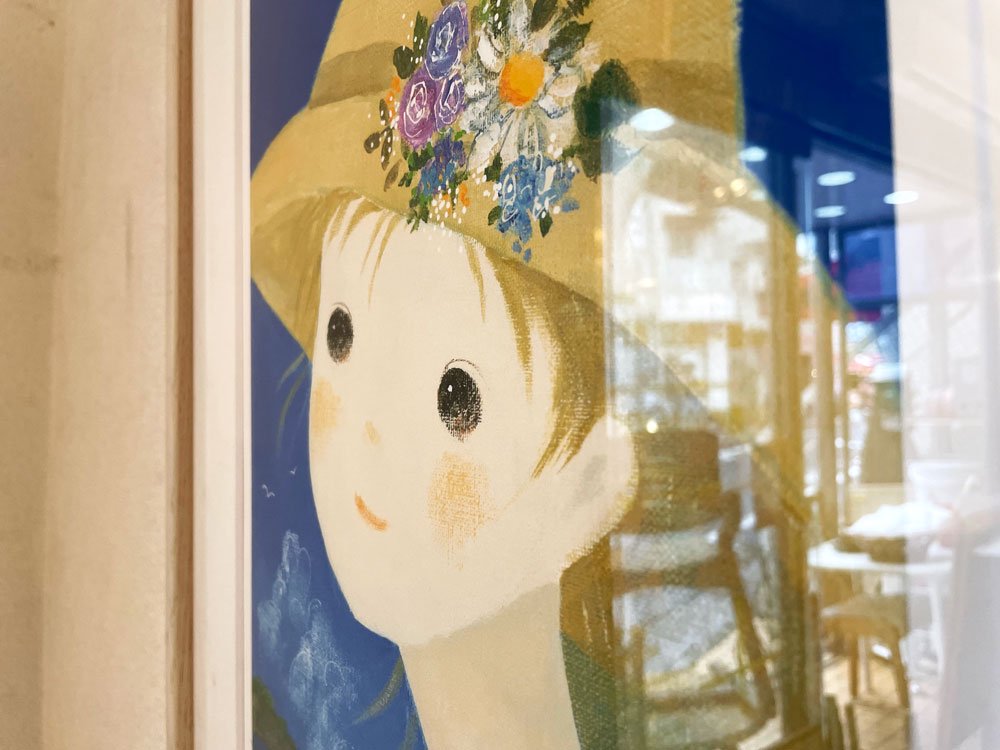 前田麻里 Mari Maeda 潮騒の詩 リトグラフ 版画 ジクレ 41×52cm サイン入り 7/250 額装品 ◎