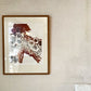 田淵安一 Yasukazu Tabuchi リトグラフ 版画 EA版 44×56cm サイン入り 1986年 額装品 ◎