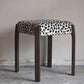 スタッキングスツール Stacking Stool オーク材 ファブリック レオパード B ■