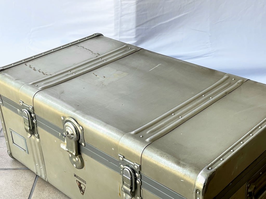 ビンテージ トランクケース Vintage TrunkCase ジェラルミン 三越 ディスプレイ 店舗什器 撮影用 ◇