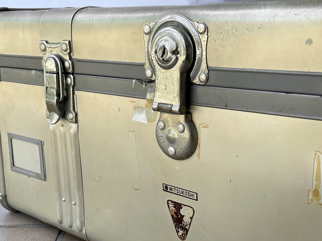 ビンテージ トランクケース Vintage TrunkCase ジェラルミン 三越 ディスプレイ 店舗什器 撮影用 ◇
