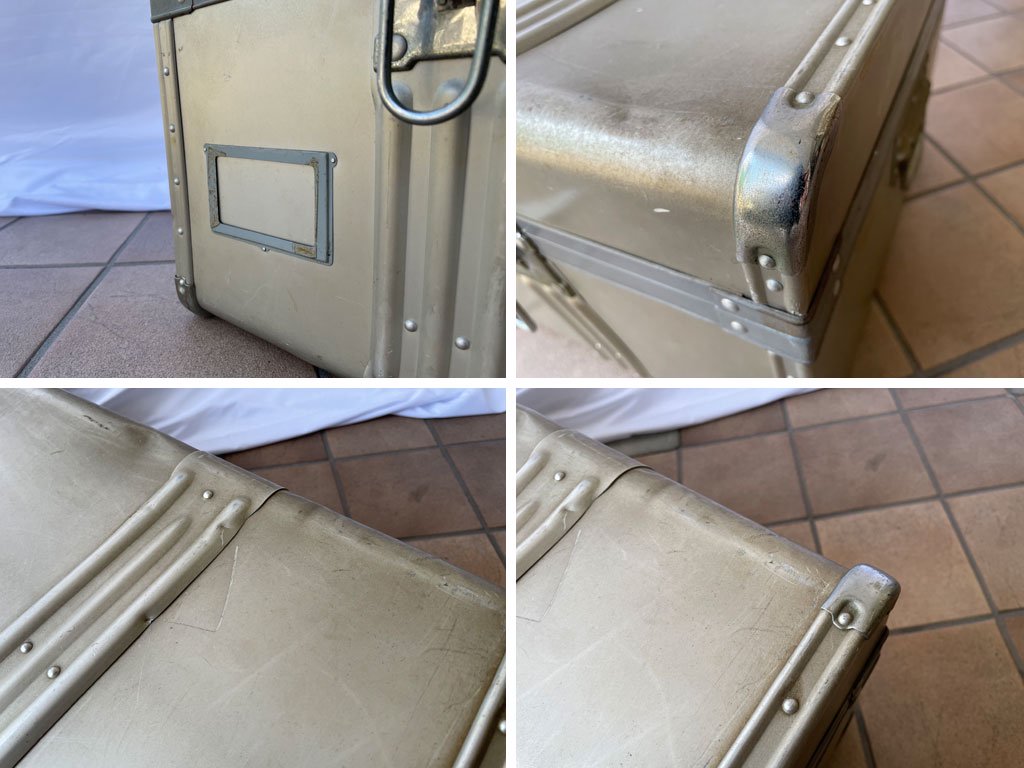 ビンテージ トランクケース Vintage TrunkCase ジェラルミン 三越 ディスプレイ 店舗什器 撮影用 ◇