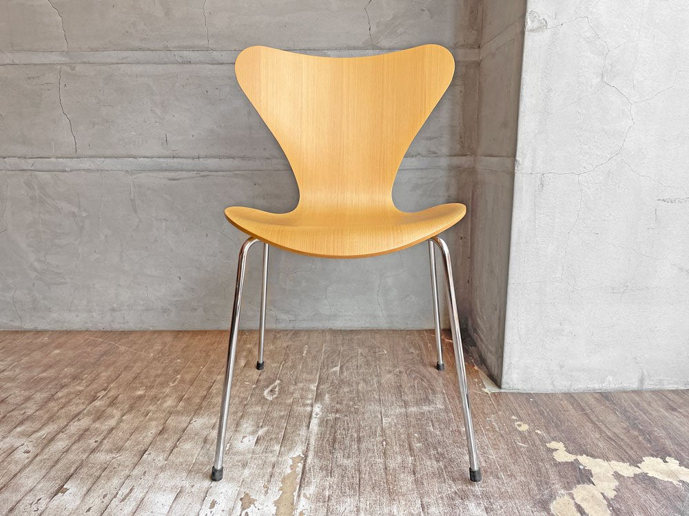 フリッツハンセン Fritz Hansen セブンチェア ナチュラル ビーチ アルネ・ヤコブセン スタッキング デンマーク 北欧家具 A ♪