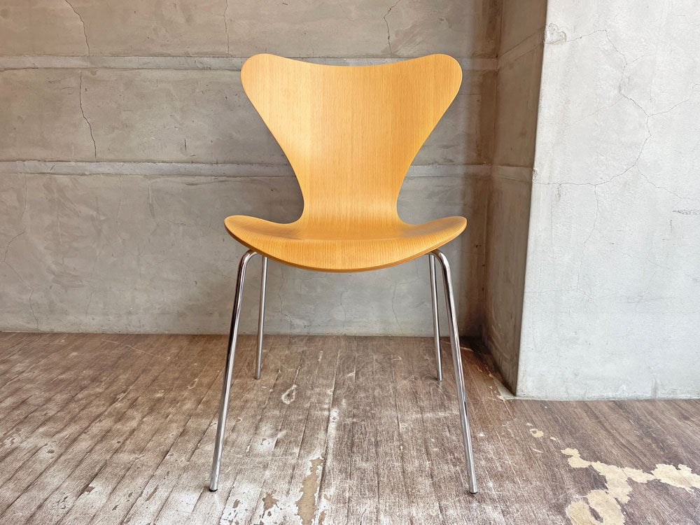 フリッツハンセン Fritz Hansen セブンチェア ナチュラル ビーチ アルネ・ヤコブセン スタッキング デンマーク 北欧家具 B ♪