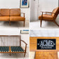 アクメファニチャー ACME FURNITURE デルマー DELMAR 2シーター 2人掛け ソファ オイルレザー 本革 アッシュ無垢材 定価￥243,100- ★