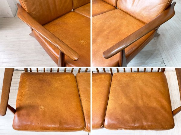 アクメファニチャー ACME FURNITURE デルマー DELMAR 2シーター 2人掛け ソファ オイルレザー 本革 アッシュ無垢材 定価￥243,100- ★