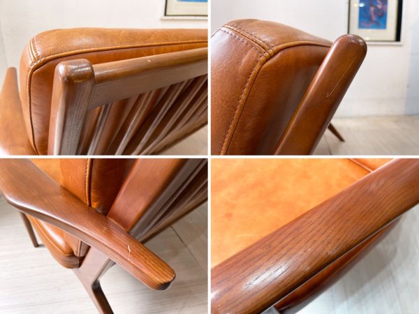 アクメファニチャー ACME FURNITURE デルマー DELMAR 2シーター 2人掛け ソファ オイルレザー 本革 アッシュ無垢材 定価￥243,100- ★