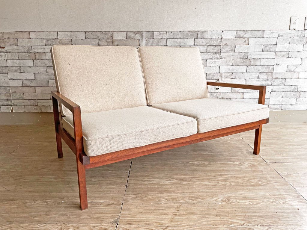 ネイチャーファーニッシュ NATURE FURNISH フレイム FRAME SOFA 2人掛けソファ ウォールナット無垢材 ●