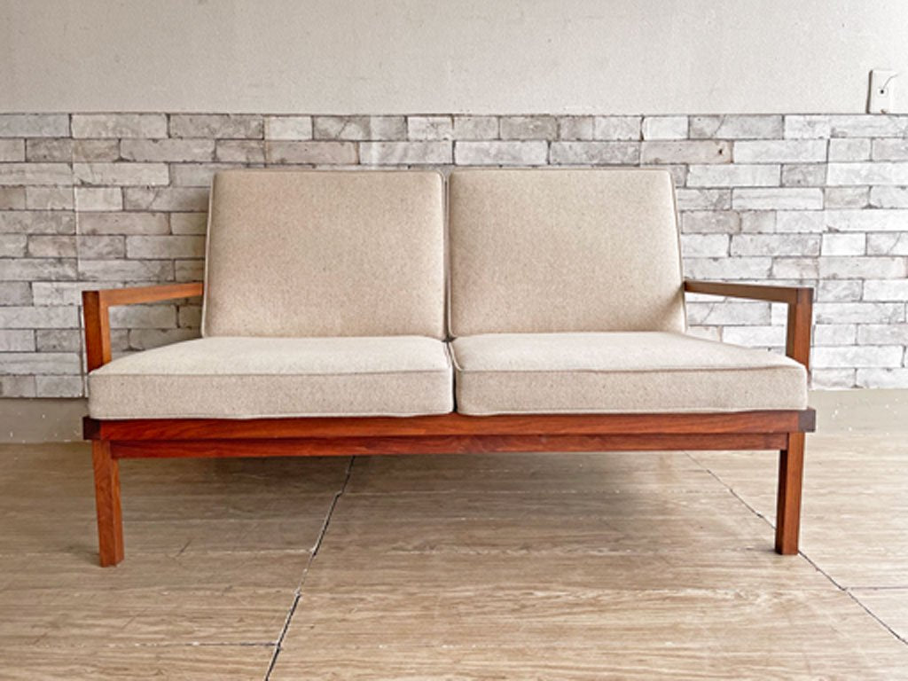 ネイチャーファーニッシュ NATURE FURNISH フレイム FRAME SOFA 2人掛けソファ ウォールナット無垢材 ●