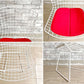 ノル Knoll 420 サイドチェア 420 Side chair ワイヤーチェア ホワイト シートパッド付 ハリー・ベルトイア ミッドセンチュリー 名作椅子 定価：約162,000円 ●