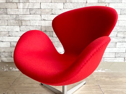 フリッツハンセン Fritz Hansen スワンチェア SWAN CHAIR スウィベルチェア 正規品 アルネヤコブセン Arne Jacobsen デザイン 名作椅子 美品 ●