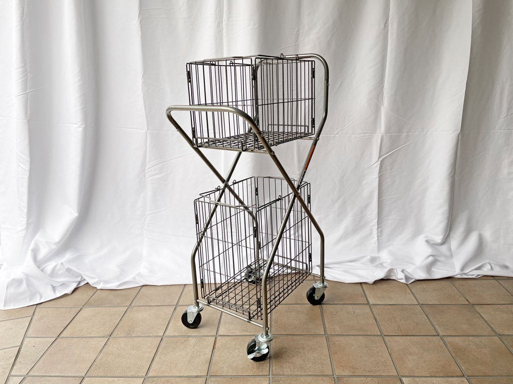 ダルトン DULTON ランドリー トローリー LAUNDRY TROLLEY カート インダストリアル ◇