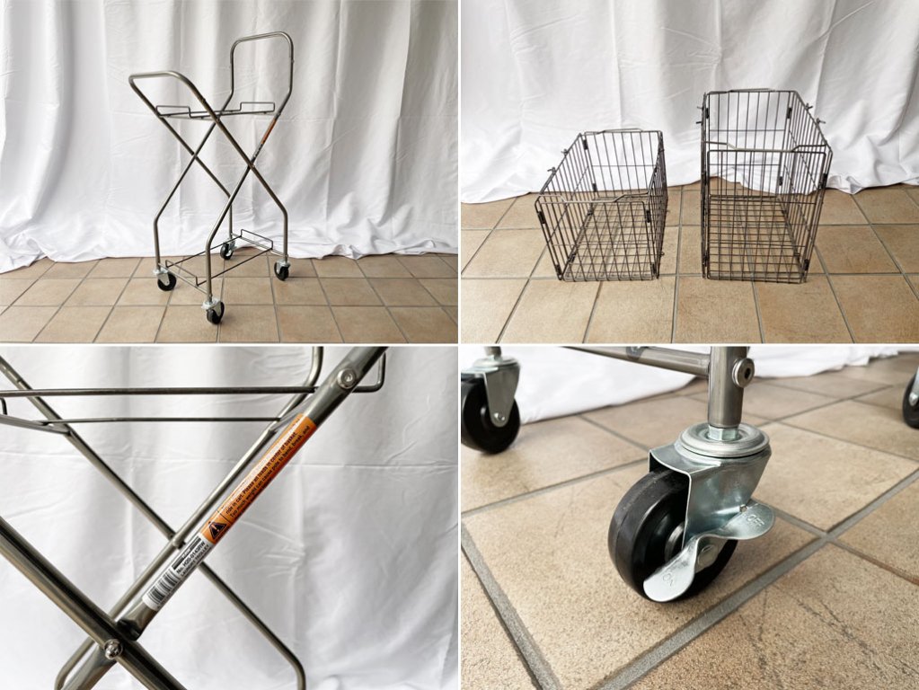 ダルトン DULTON ランドリー トローリー LAUNDRY TROLLEY カート インダストリアル ◇