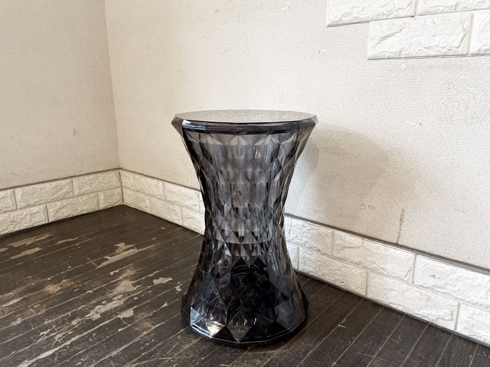 カルテル Kartell ストーン STONE スモーク スツール サイドテーブル Φ30cm マルセル・ワンダース Marcel Wanders イタリア 定価￥40,500- ◎