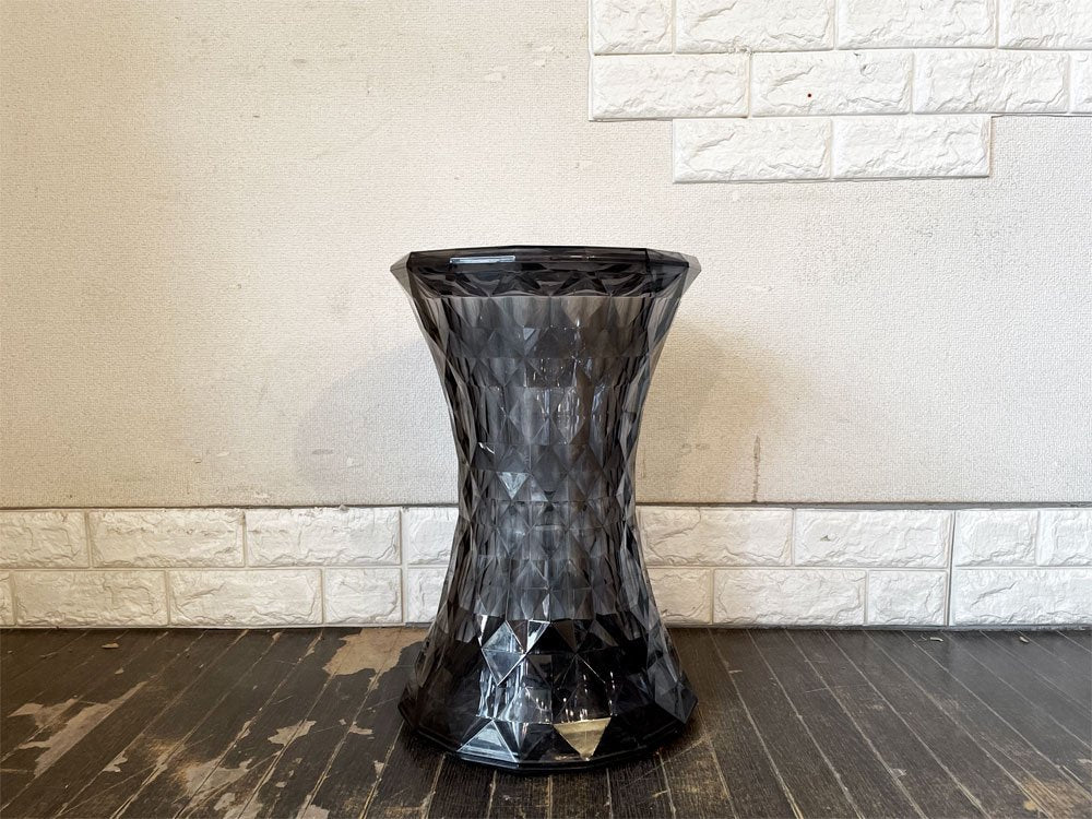 カルテル Kartell ストーン STONE スモーク スツール サイドテーブル Φ30cm マルセル・ワンダース Marcel Wanders イタリア 定価￥40,500- ◎