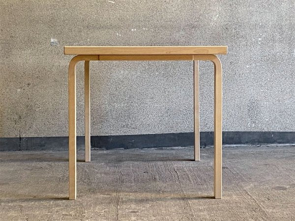 アルテック artek 81B ダイニングテーブル ホワイトラミネート バーチ材 幅120 アルヴァ・アアルト Alvar Aalto 北欧 フィンランド 〓