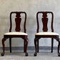 キンデルファニチャー KINDEL Furniture クイーンアンチェア 2脚セット マホガニー材 サイドチェア ダイニングチェア USA家具 アメリカ B 〓