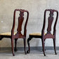 キンデルファニチャー KINDEL Furniture クイーンアンチェア 2脚セット マホガニー材 サイドチェア ダイニングチェア USA家具 アメリカ B 〓