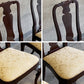 キンデルファニチャー KINDEL Furniture クイーンアンチェア 2脚セット マホガニー材 サイドチェア ダイニングチェア USA家具 アメリカ B 〓