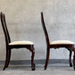 キンデルファニチャー KINDEL Furniture クイーンアンチェア 2脚セット マホガニー材 サイドチェア ダイニングチェア USA家具 アメリカ A 〓