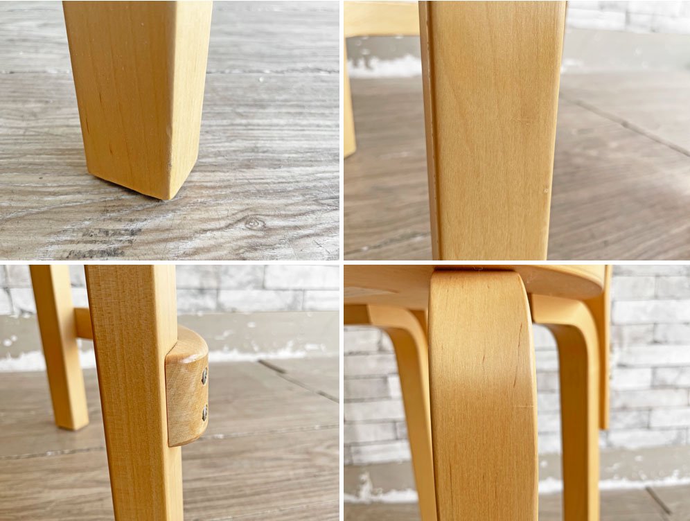 アルテック artek ハイチェア K65 HIGH CHAIR K65 バーチ材 カウンターチェア バーチェア ハイスツール ナチュラル アルヴァ・アアルト フィンランド 北欧家具 ●