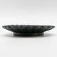 高島大樹 Daiki Takashima 黒釉輪花皿 プレート 5.5寸 Φ16.5cm 黒 現代作家 ●