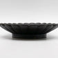 高島大樹 Daiki Takashima 黒釉輪花皿 プレート 6寸 Φ20cm 黒 現代作家 ●