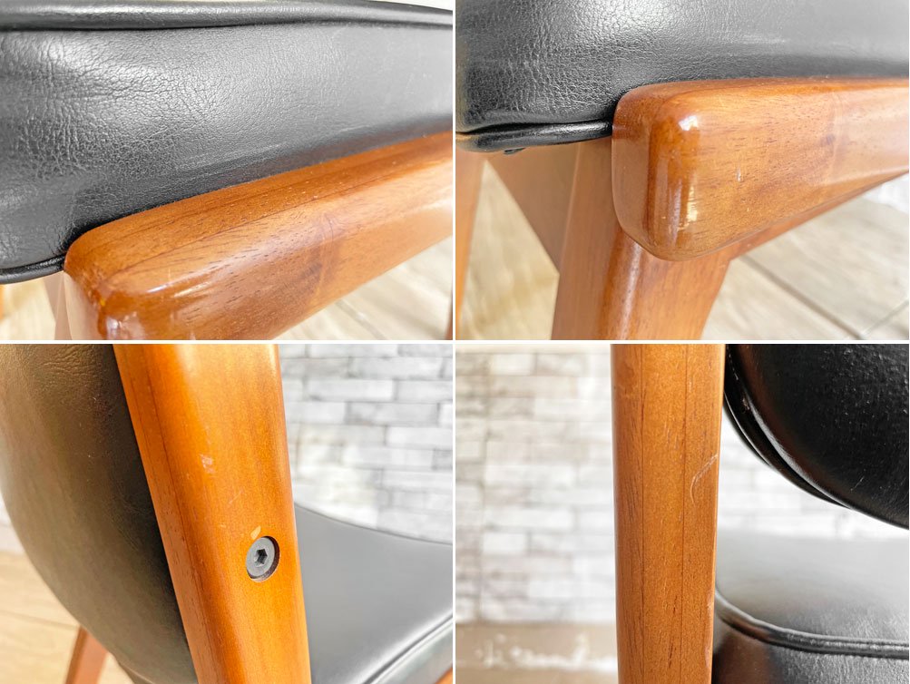 アクメファニチャー ACME Furniture シエラチェア SIERRA CHAIR ダイニングチェア ビニールレザーシート ブラック アメリカンビンテージスタイル 定価￥26,400- B ●