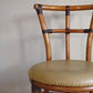 ビンテージ Vintage ラタンチェア Rattan Chair PVCレザーシート A ■