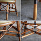 ビンテージ Vintage ラタンチェア Rattan Chair PVCレザーシート B ■