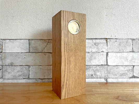 レフ LEFF チューブウッドクロック TUBEWOOD ブラス 置時計 オーク材 ピート・ヘイン・イーク PIET HEIN EEK ●