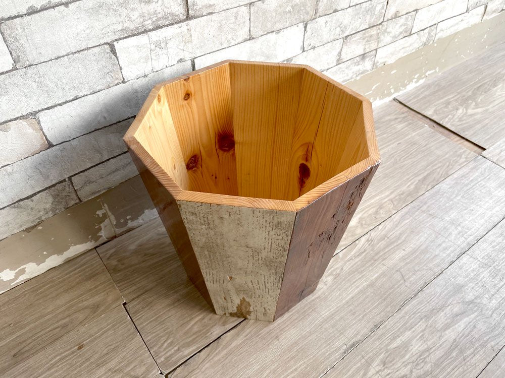 ピート・ヘイン・イーク PIET HEIN EEK スクラップウッド トラッシュカン SCRAPWOOD TRASHCAN ゴミ箱 鉢カバー 古材  ●