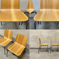 バイ インテリアズ by interiors エフシーチェア FC スタッキングチェア 福島産 杉材使用 2脚セット プライウッド 美品 〓