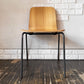 バイインテリアズ by interiors エフシーチェア FC ダイニングチェア スタッキングチェア 杉材 スチール脚 定価￥53,900- A ◎