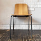 バイインテリアズ by interiors エフシーチェア FC ダイニングチェア スタッキングチェア 杉材 スチール脚 定価￥53,900- B ◎