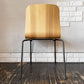 バイインテリアズ by interiors エフシーチェア FC ダイニングチェア スタッキングチェア 杉材 スチール脚 定価￥53,900- B ◎