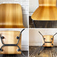 バイインテリアズ by interiors エフシーチェア FC ダイニングチェア スタッキングチェア 杉材 スチール脚 定価￥53,900- B ◎