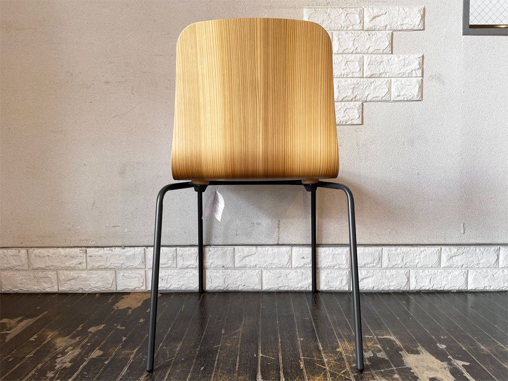 バイインテリアズ by interiors エフシーチェア FC ダイニングチェア スタッキングチェア 杉材 スチール脚 定価￥53,900- C ◎