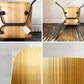 バイインテリアズ by interiors エフシーチェア FC ダイニングチェア スタッキングチェア 杉材 スチール脚 定価￥53,900- C ◎